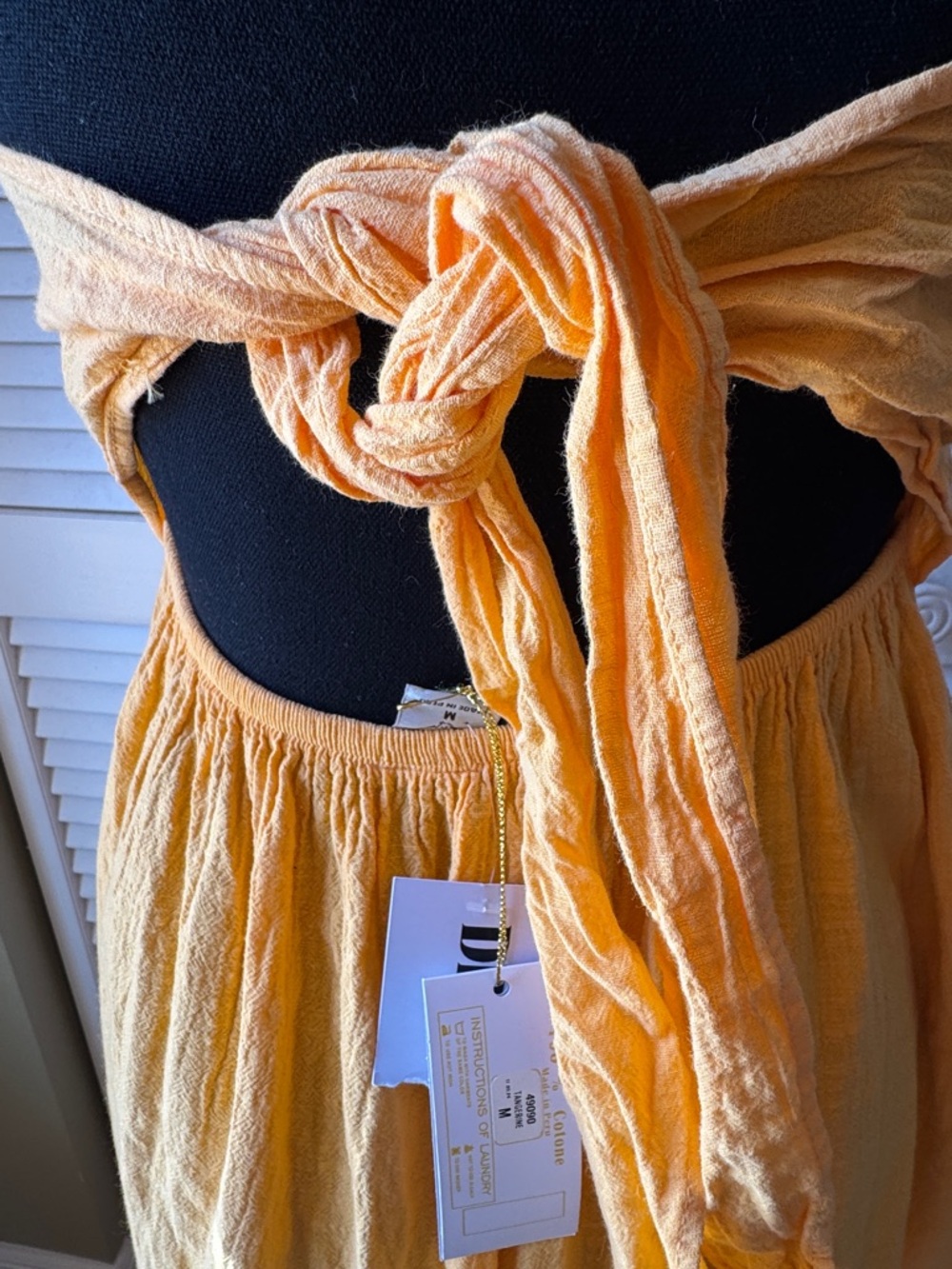 Sunshine Yellow Halter Maxi Dress - Picture 5 of 5